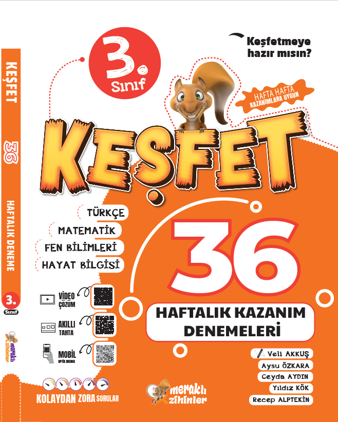 3. SINIF KEŞFET 36 HAFTALIK KAZANIM DENEMELERİ